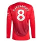 Prima Maglia B.Fernandes Manchester United 2024/2025 Manica Lunga